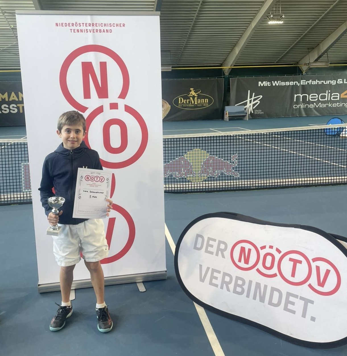 Landesmeister-Titel Indoor U9 für Laurin Laber und U10 für Lars Schauerhuber